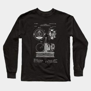 Nikola Tesla 1898 Electrical Circuit Controller Patent Print Long Sleeve T-Shirt